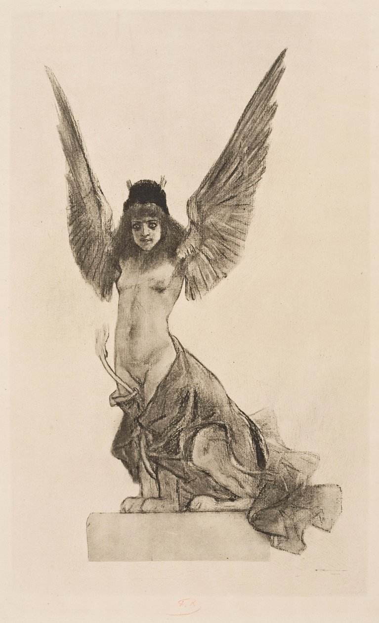 Esfinge feminina ou paralela de Félicien Rops