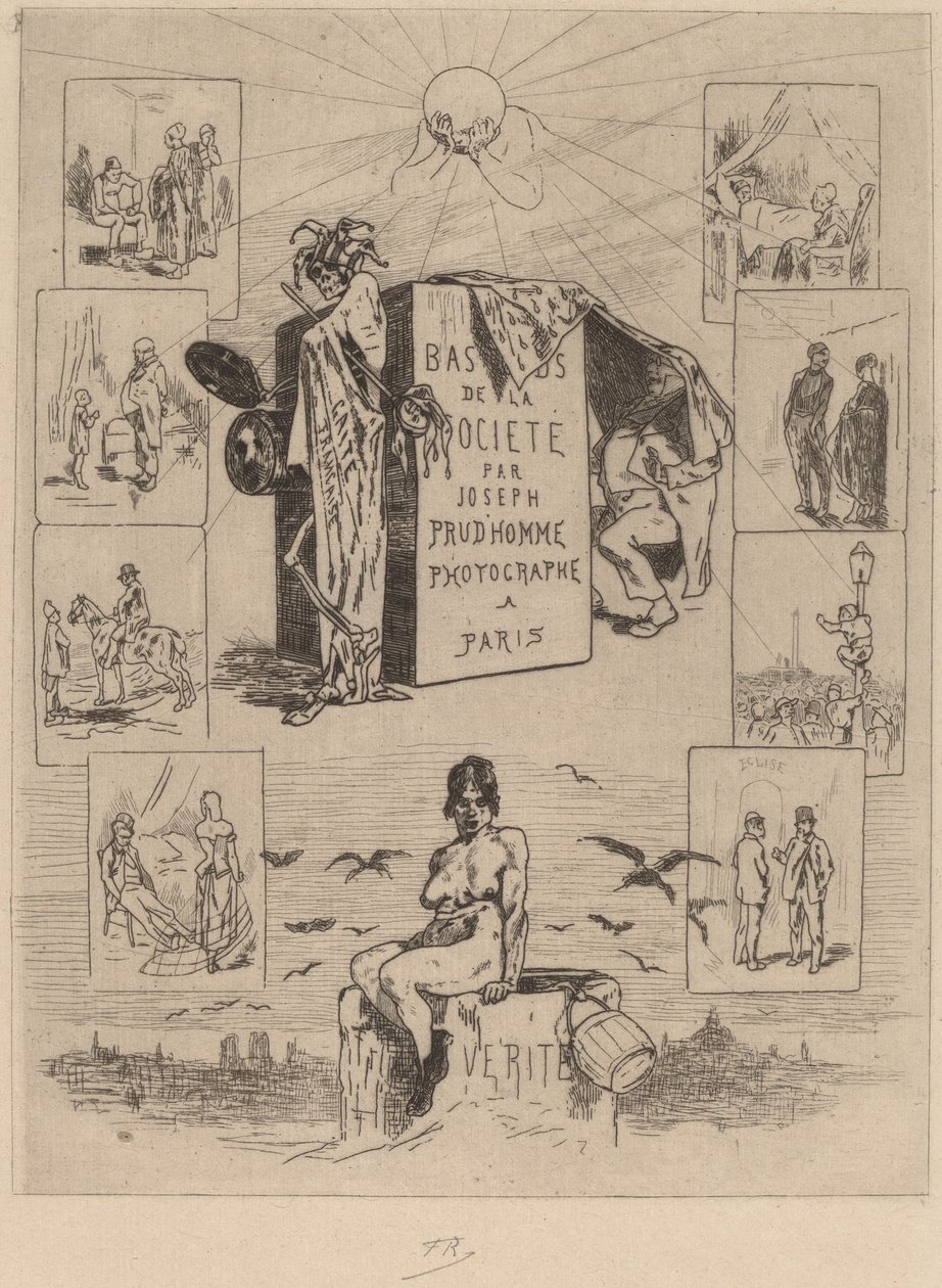 Frontispício: The Dregs of Society (Les bas-fonds de la société) de Félicien Rops