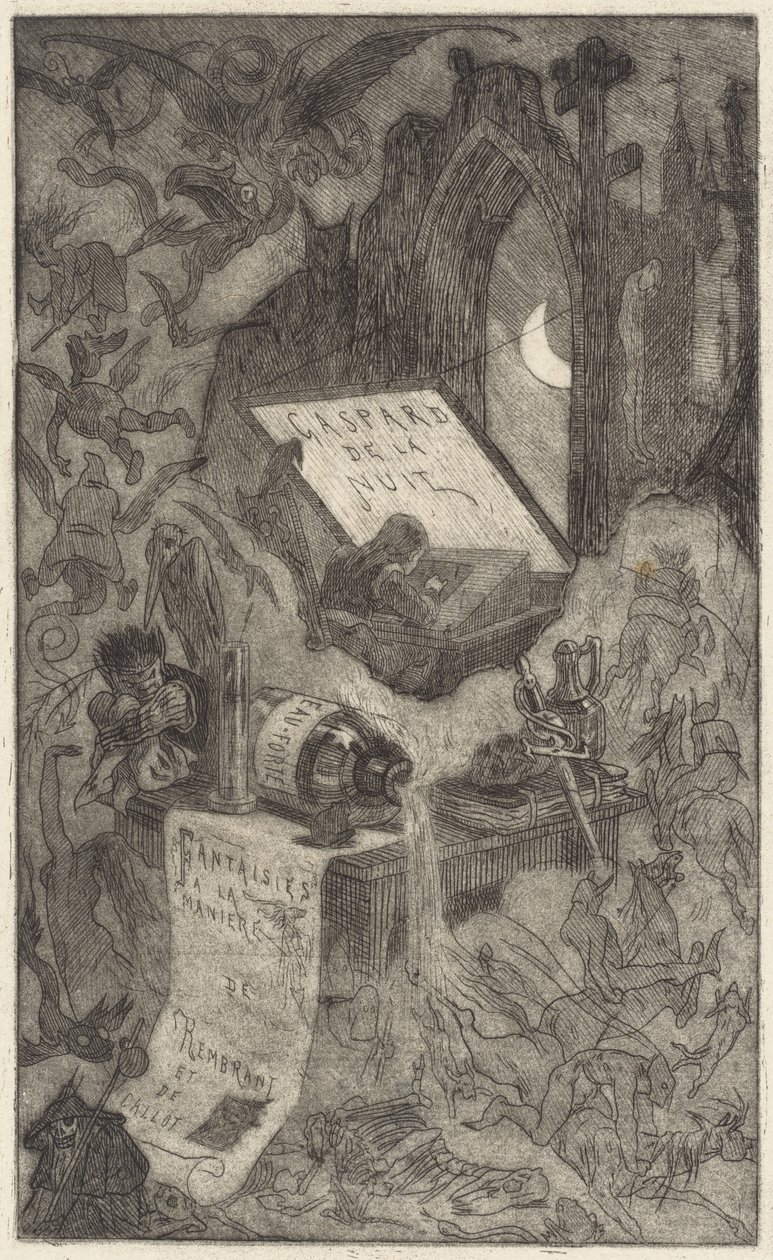 Gaspard da Noite, 1868. de Félicien Rops