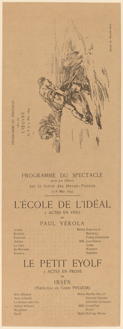 A Escola do Ideal, Le Petit Eyolf, 1895. de Félicien Rops
