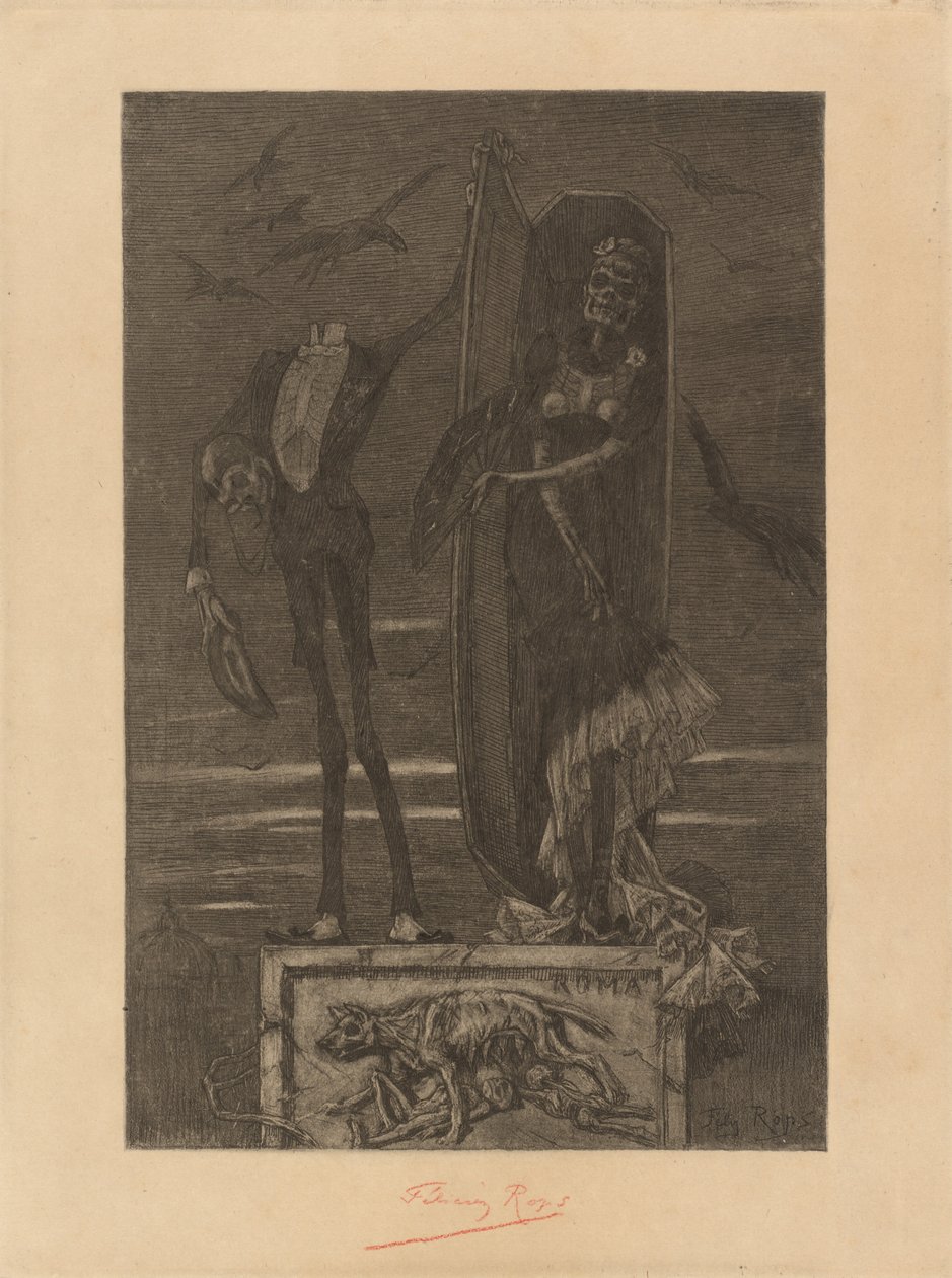 O Vício Supremo: Frontispício de Félicien Rops