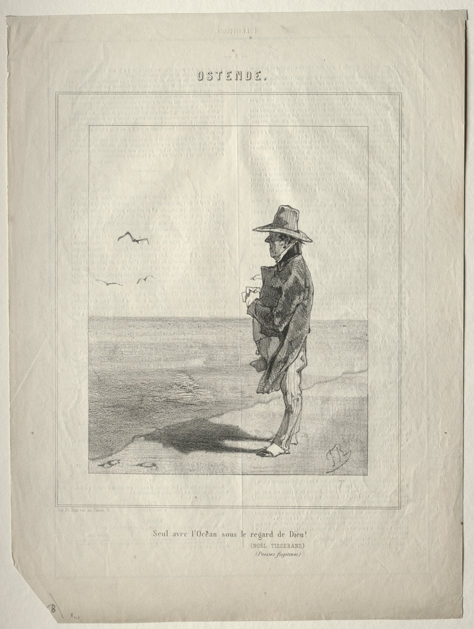 Ostende (Sozinho com o oceano sob o olhar de Deus!) de Félicien Rops