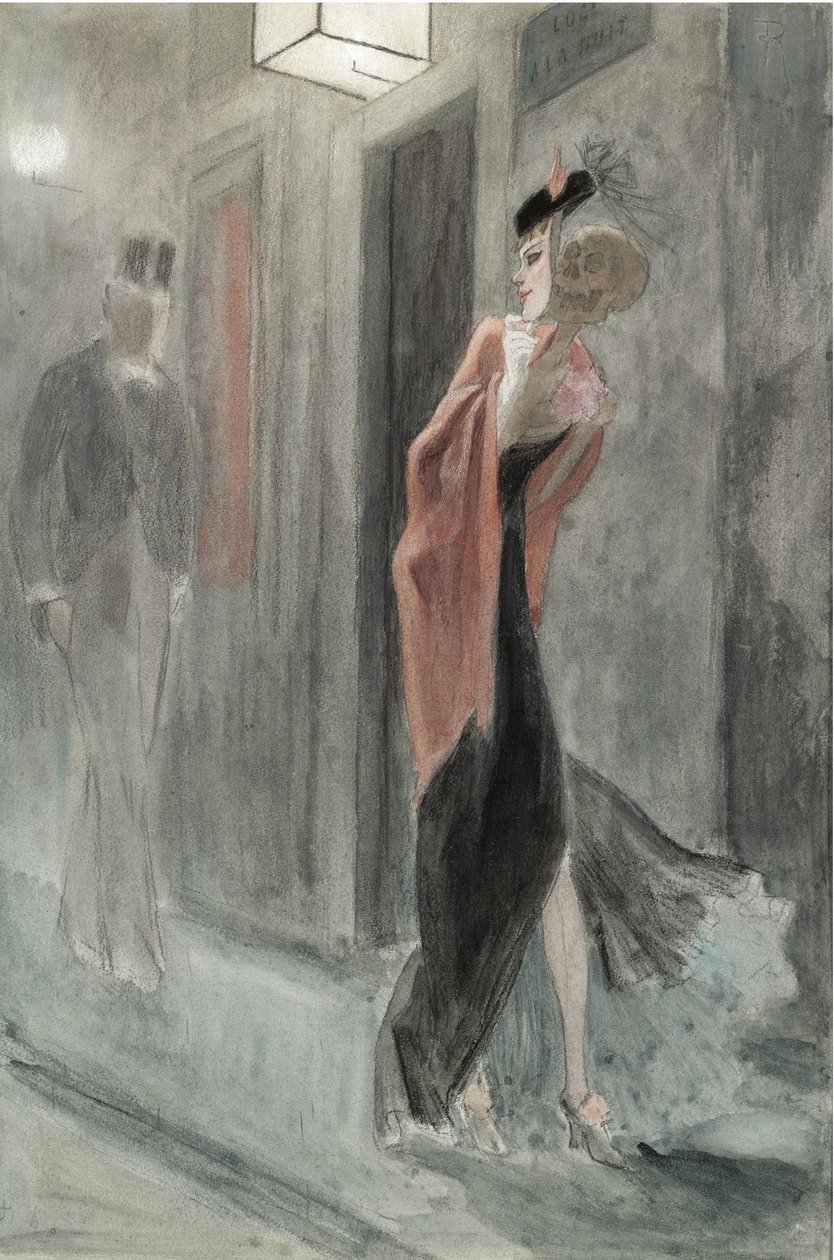 Esquina da rua, quatro da manhã Parodie humaine de Félicien Rops