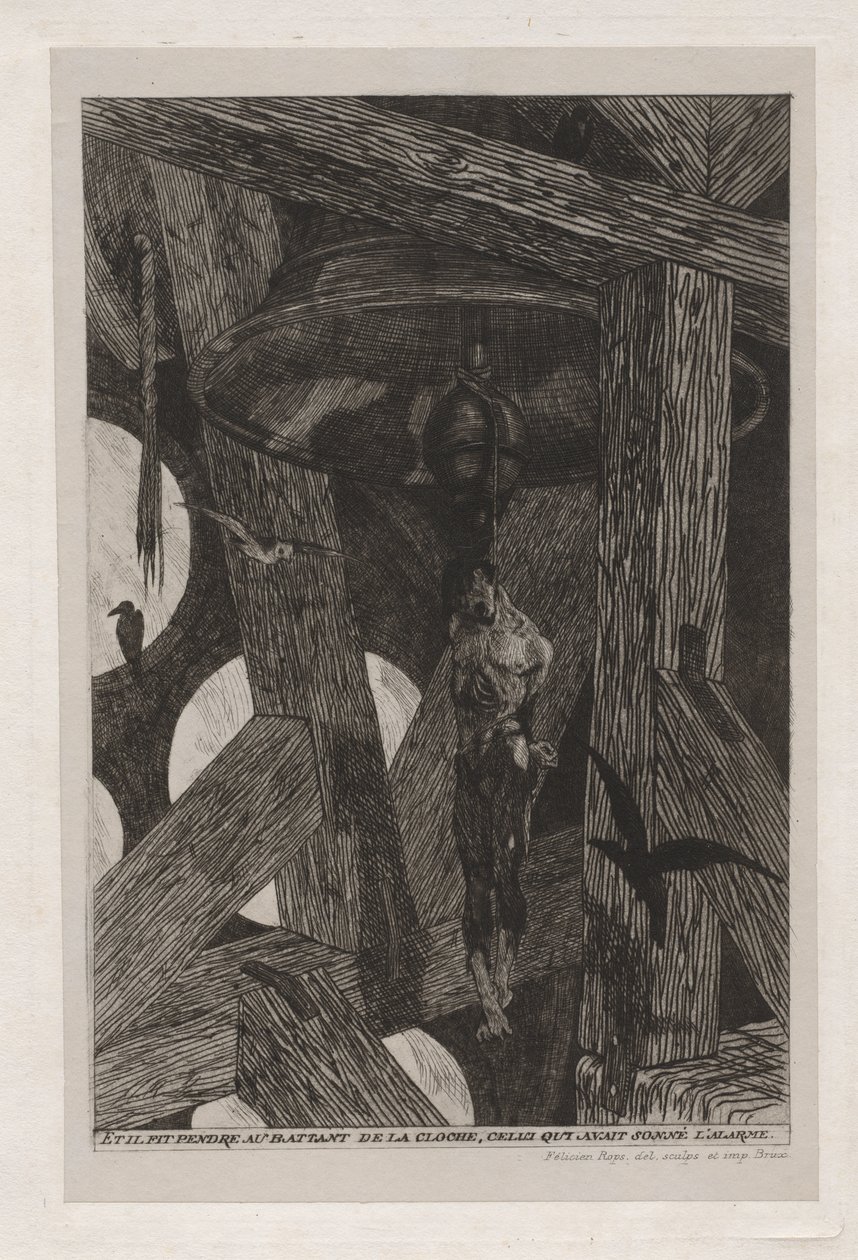 A lenda e as aventuras de Ulenspiefel e Lamme Goedzak: The Hanged Man ..., 1867. de Félicien Rops