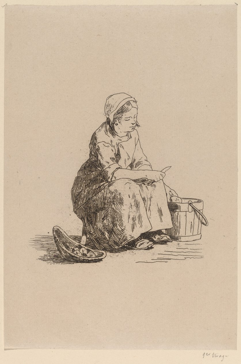O pequeno descascador de batatas de Félicien Rops