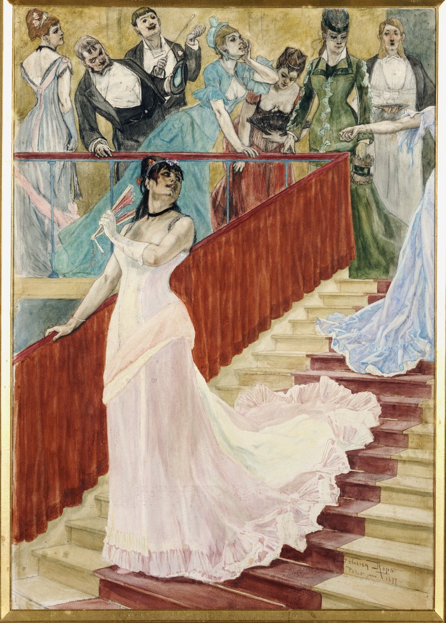 The Row, 1877 de Félicien Rops