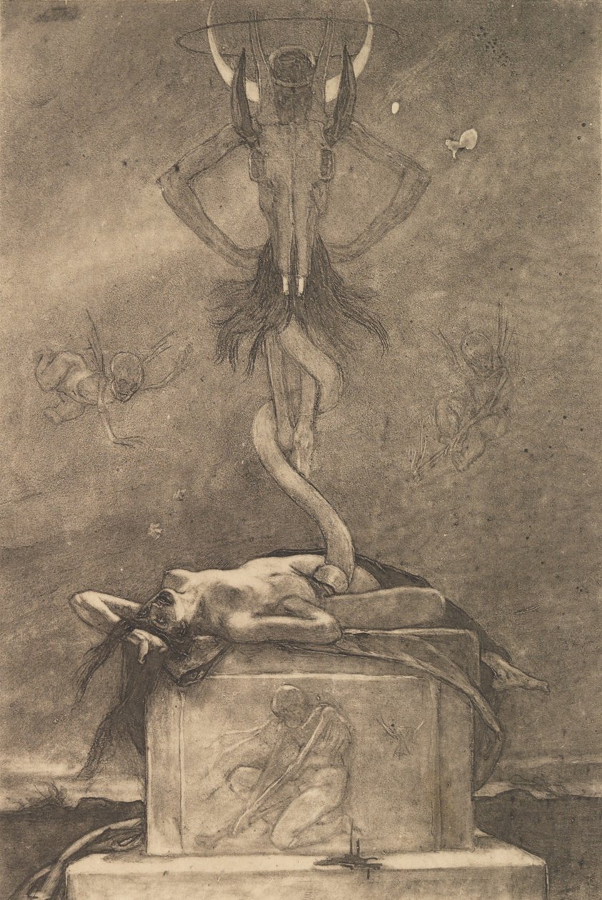 O Sacrifício, de Os Satânicos, ca. 1882., c. 1882. de Félicien Rops