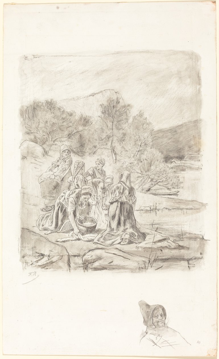 Lavadeiras de Félicien Rops
