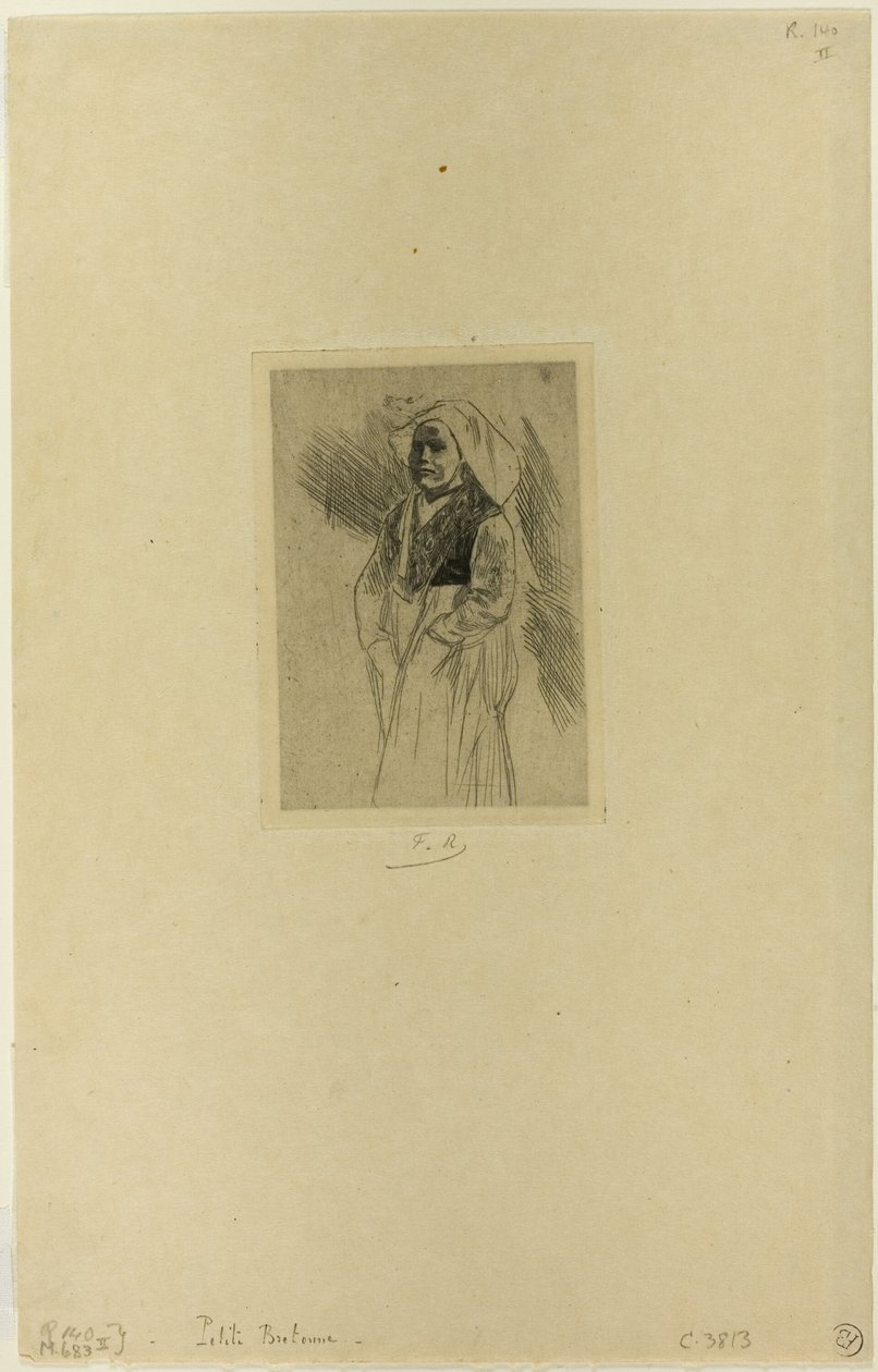Jovem mulher bretã de Félicien Rops