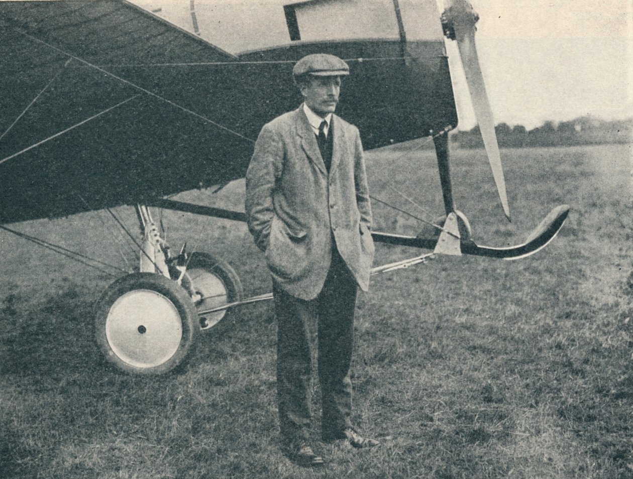 Corrida Londres-Brighton: Harold Barnwell, o piloto do Martinsyde, 1913 1934 de Flight Photo