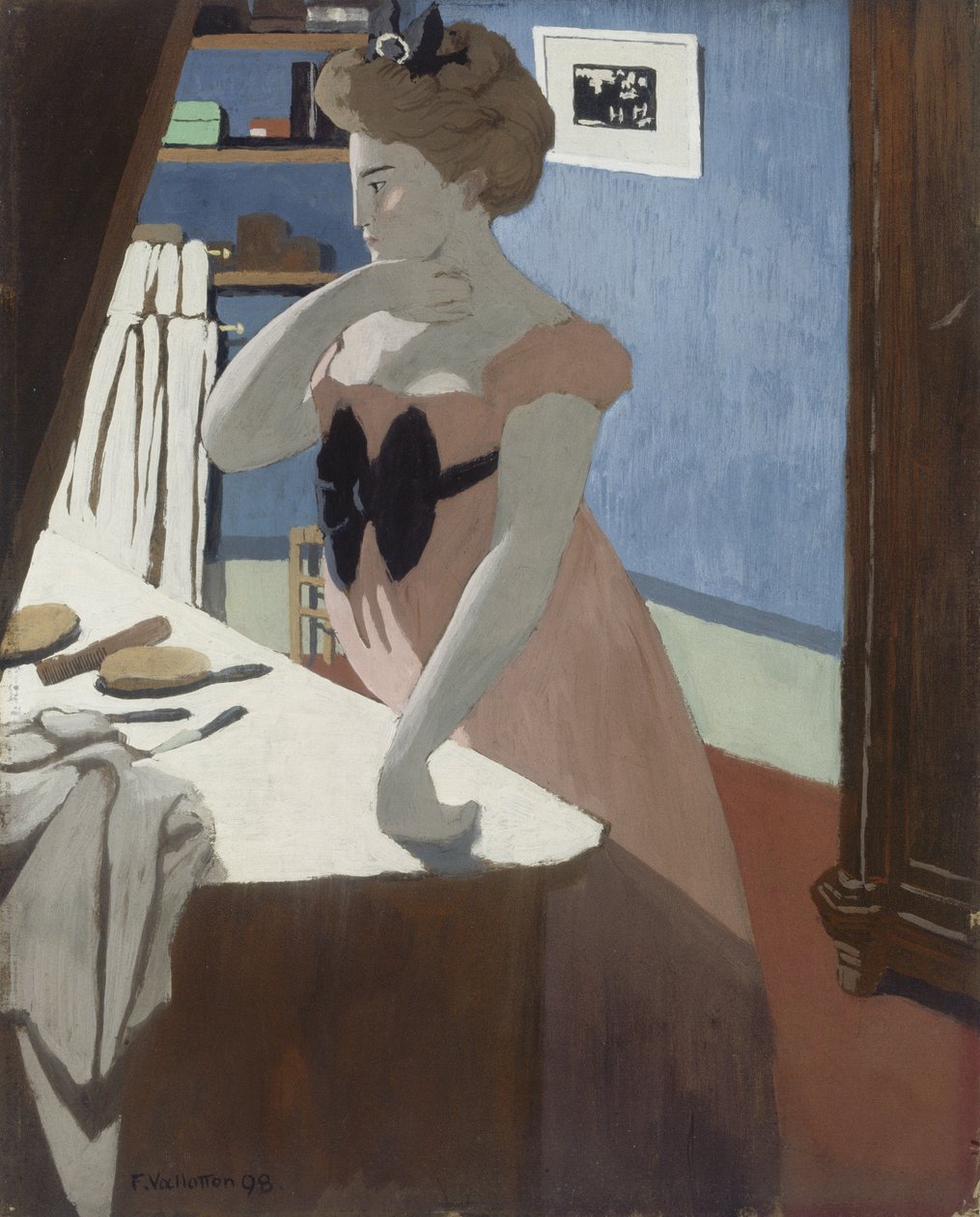 Misia na sua penteadeira de Felix Edouard Vallotton