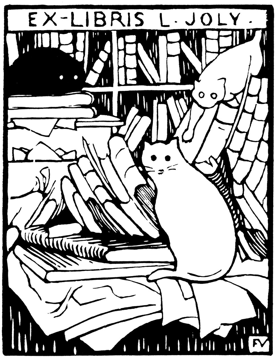 Ex-libris L. Joly de Félix Valloton