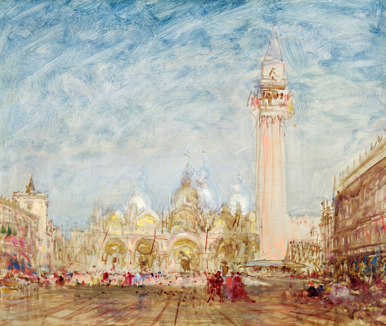 Praça de São Marcos em Veneza de Félix Ziem