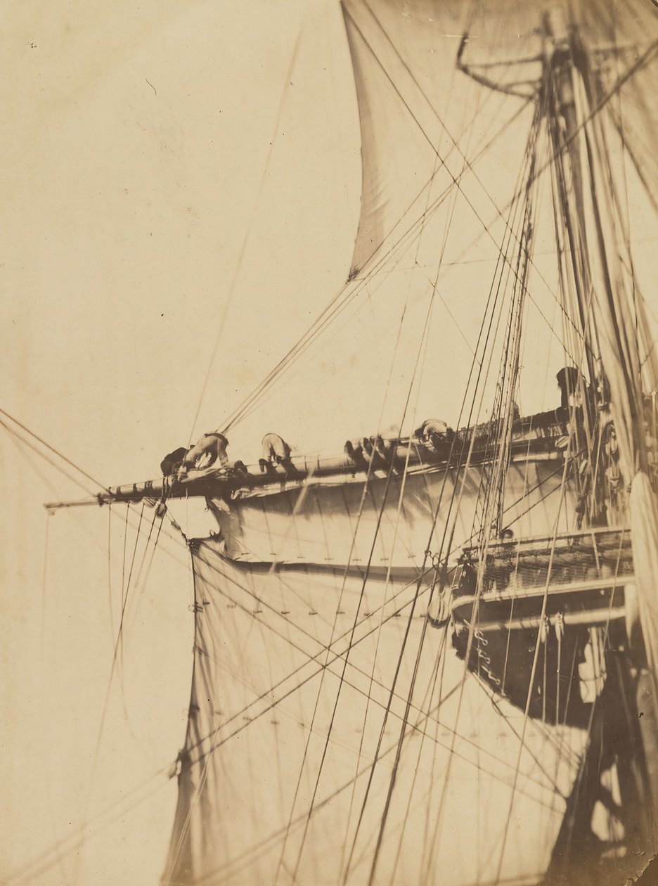 Cheirando a bordo do Astrée, 1871. de Félix Auguste Leclerc