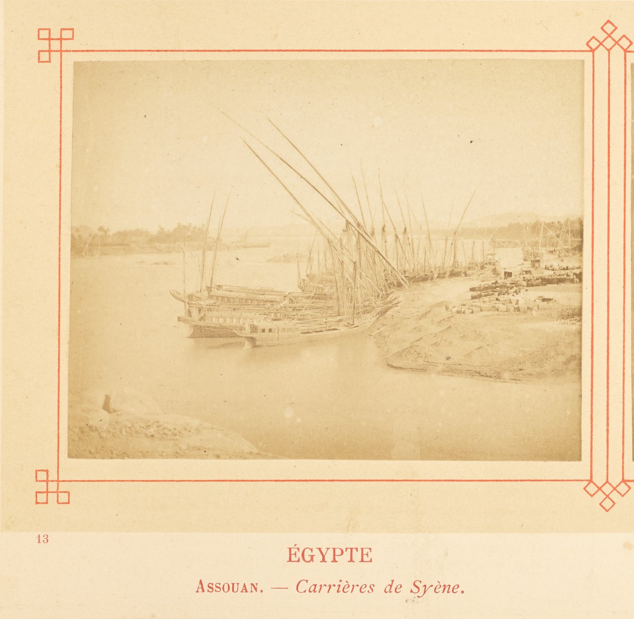 Assuão. - Pedreiras de Syene. de Félix Bonfils