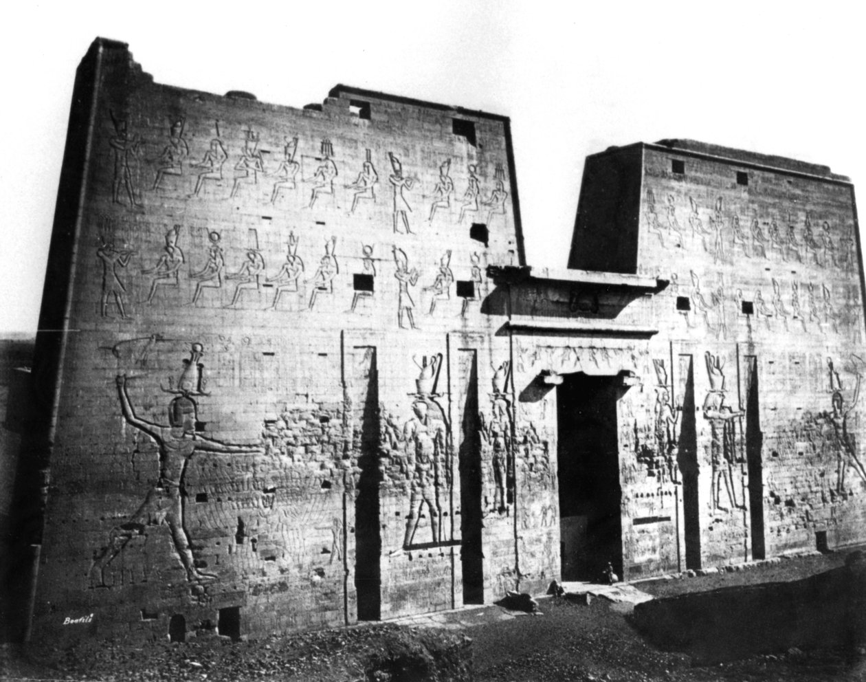 Edfu, Nubia, Egito, 1878 de Félix Bonfils