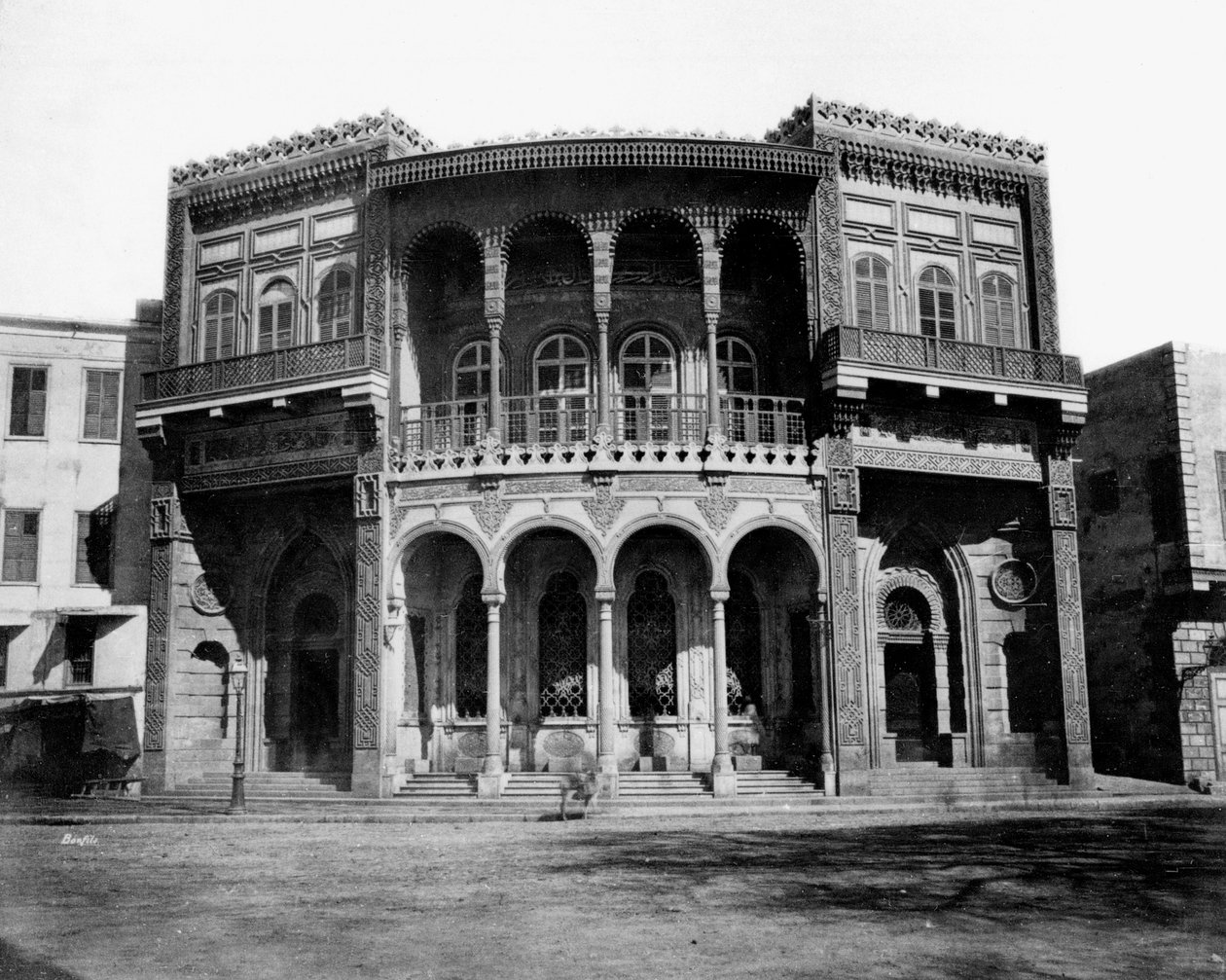 Fonte do Válido, Cairo, Egito, 1878 de Félix Bonfils