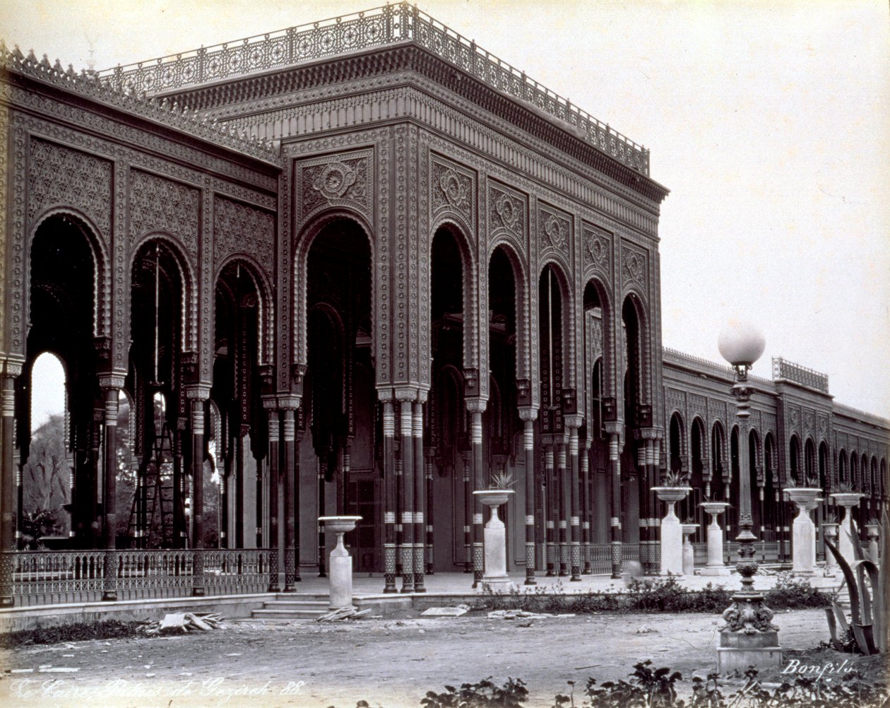 Palácio Gazirah, no Cairo de Félix Bonfils