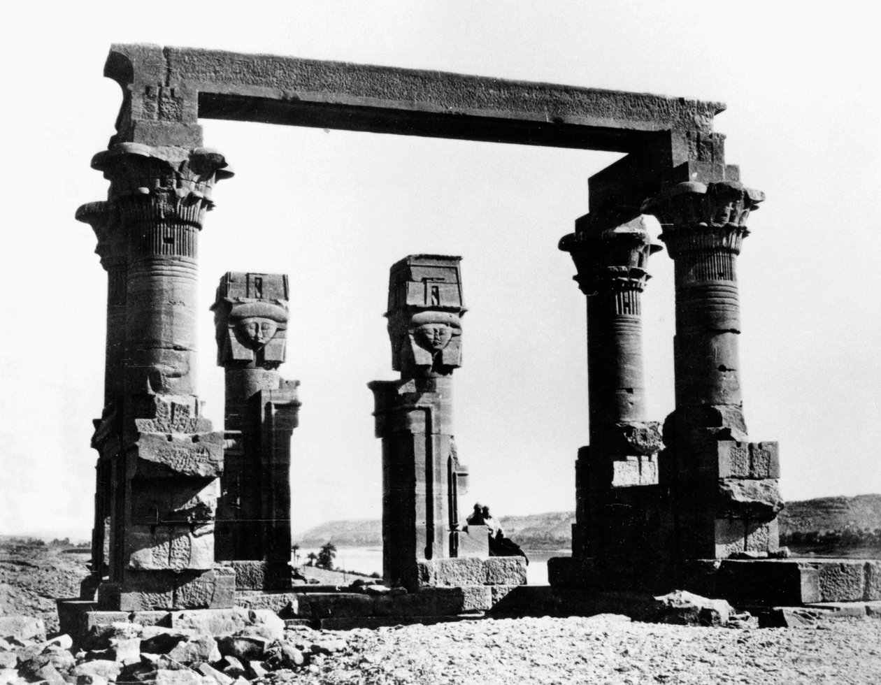 Quiosque de Qertassi, Nubia, Egito, 1878 de Félix Bonfils