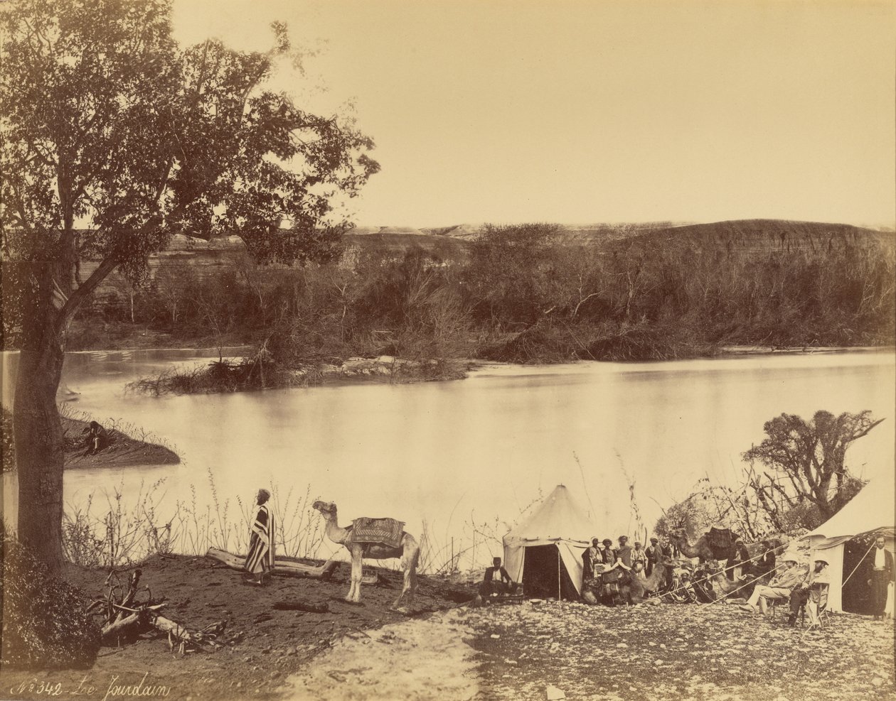 Le Jourdain [O Rio Jordão] de Félix Bonfils