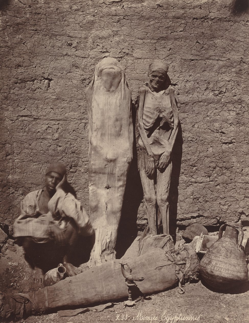 Momies Egyptiennes (múmias egípcias) de Félix Bonfils