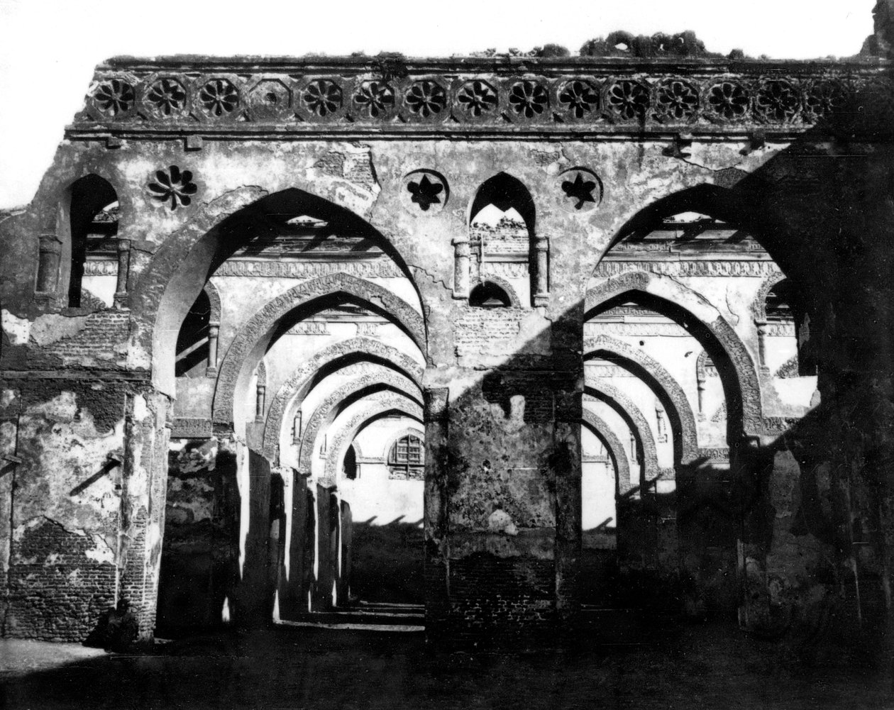 Ruína da mesquita, Cairo, Egito, 1878 de Félix Bonfils