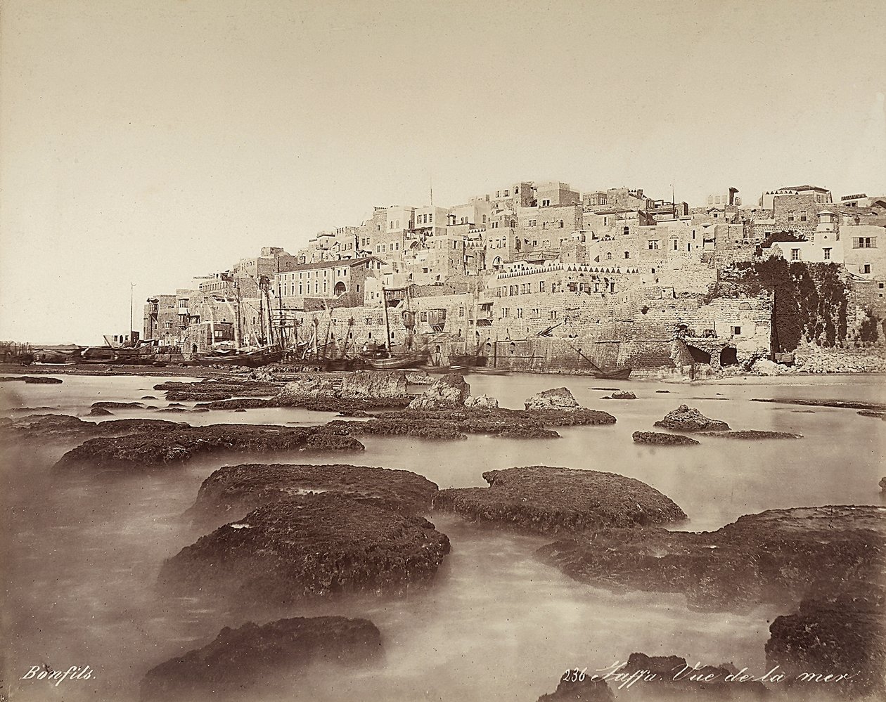 Vista panorâmica de Jaffa, Isreal de Félix Bonfils