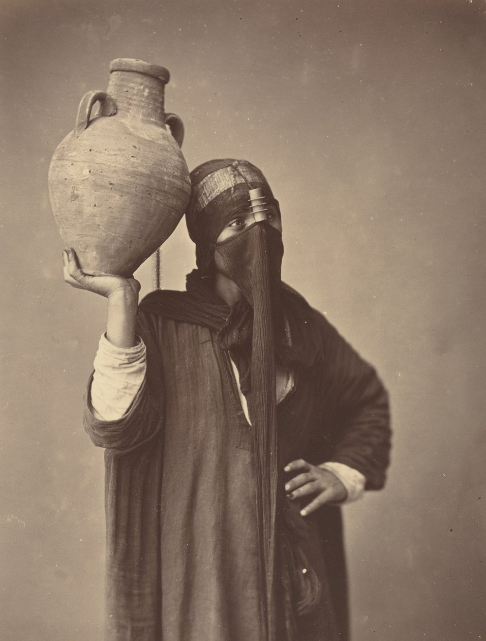 Transportador de água no Cairo de Félix Bonfils