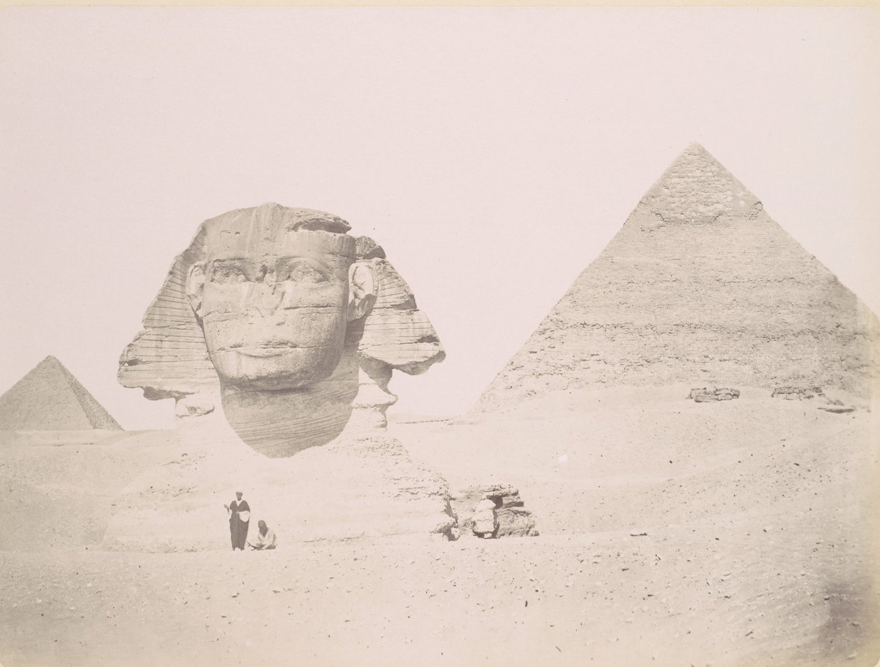 Pyramides et le Sphinx, 1860s-70s, impresso ca. 1870. de Félix Bonfils