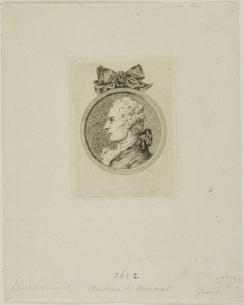 André de Nerciat de Félix Henri Bracquemond