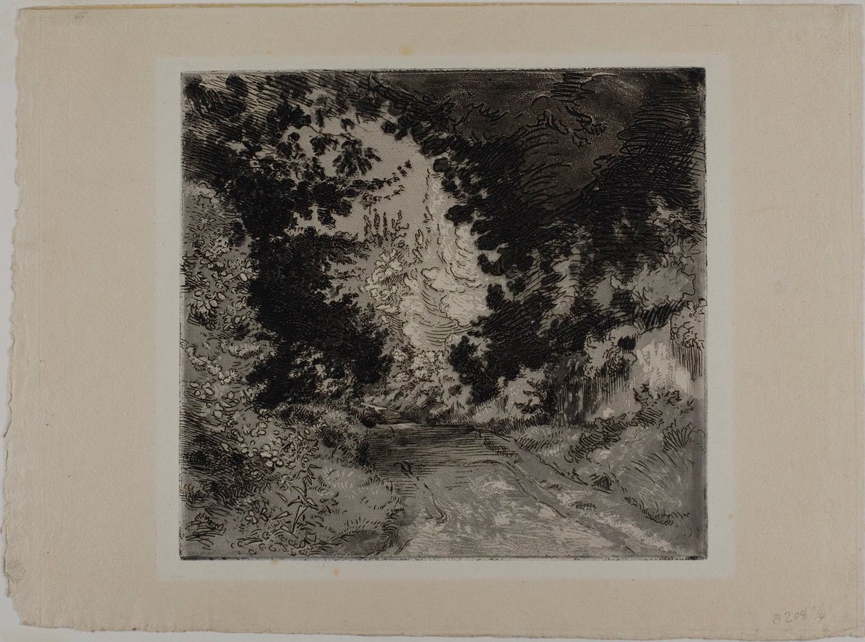 O Chemin de Coutures, em Sèvres de Félix Henri Bracquemond