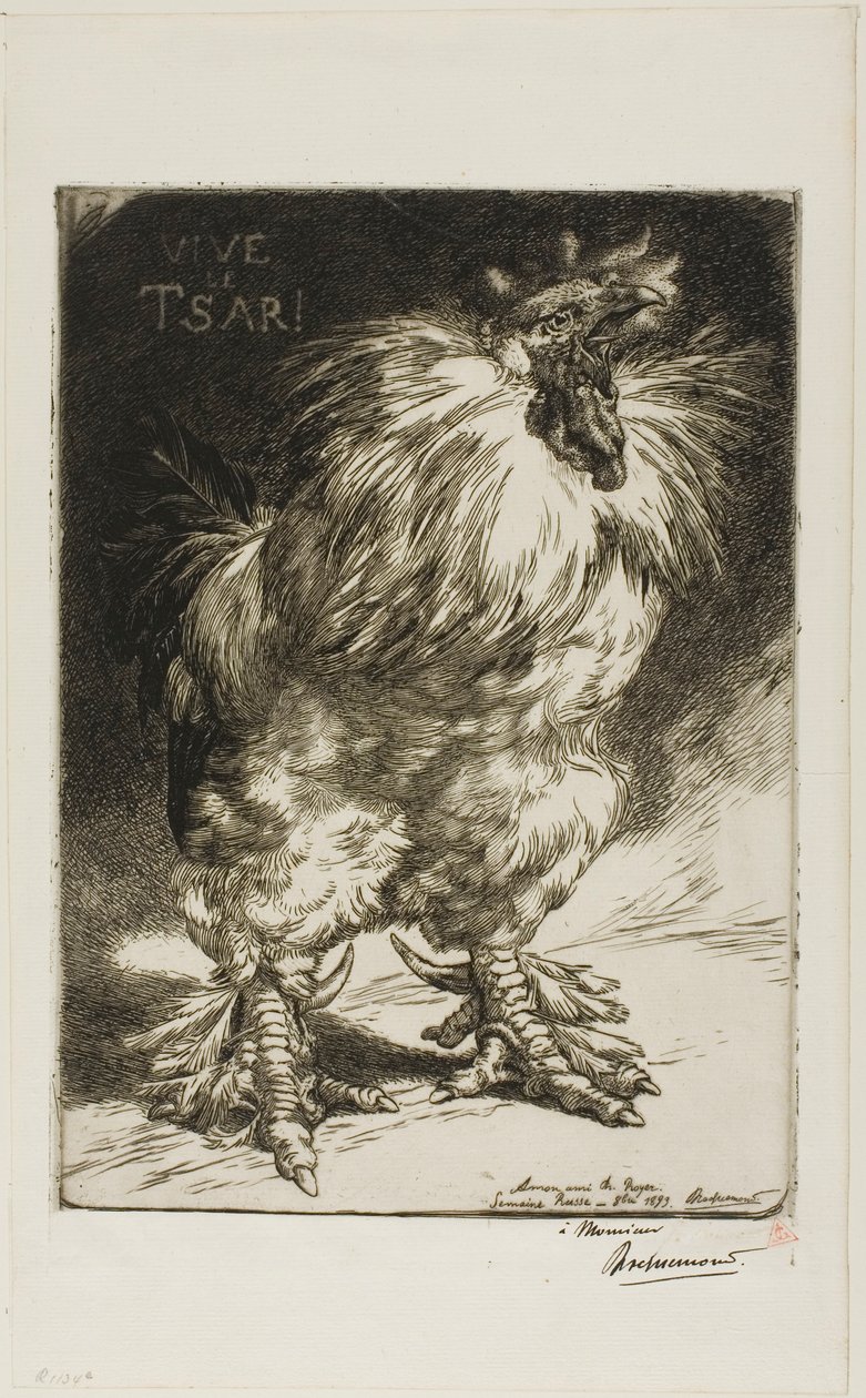 Viva o Czar! de Félix Henri Bracquemond