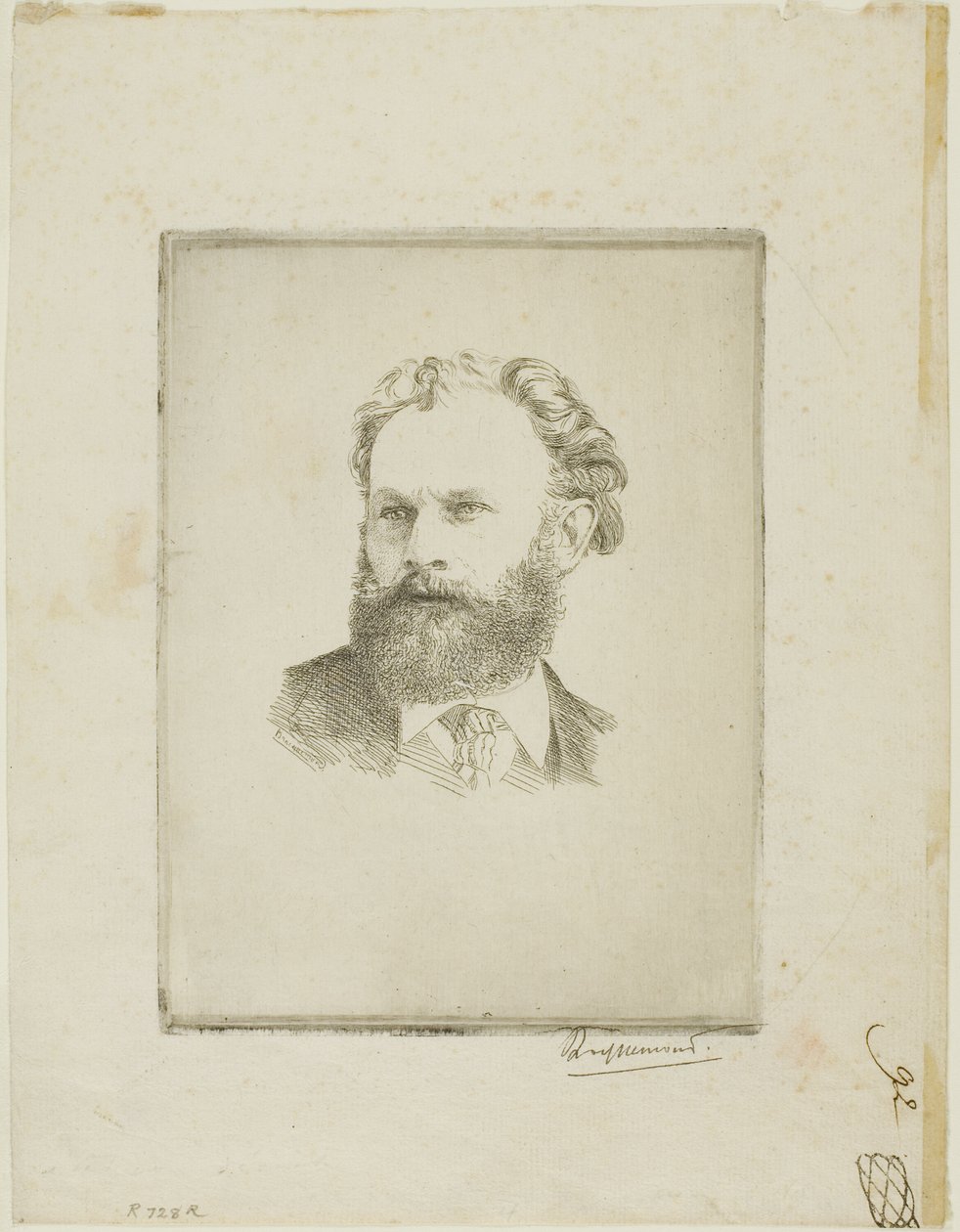 Retrato de Edouard Manet de Félix Henri Bracquemond