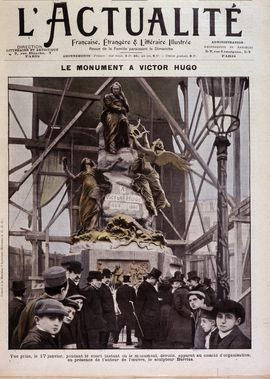 Inauguração do monumento a Victor Hugo por Barrias, Paris, 17 de janeiro de Félix Joseph Barrias