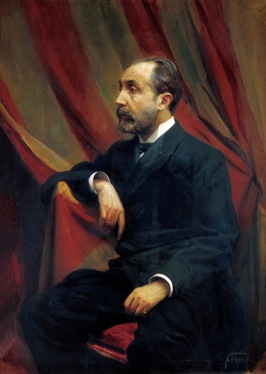 Retrato de Bartomeu ROBERT i YARZABAL (1842-1902), médico e político espanhol de Félix Mestres Borrell