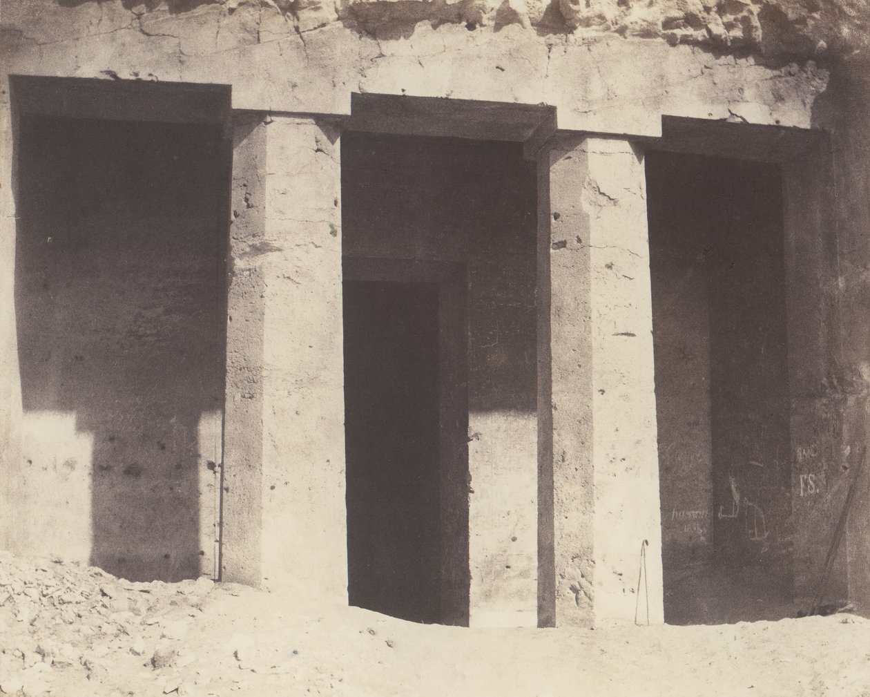 Béni-Haçan, Arquitetura Hipógea - Tumba de Amonei, 1851-52, impresso em 1853-54. de Félix Teynard