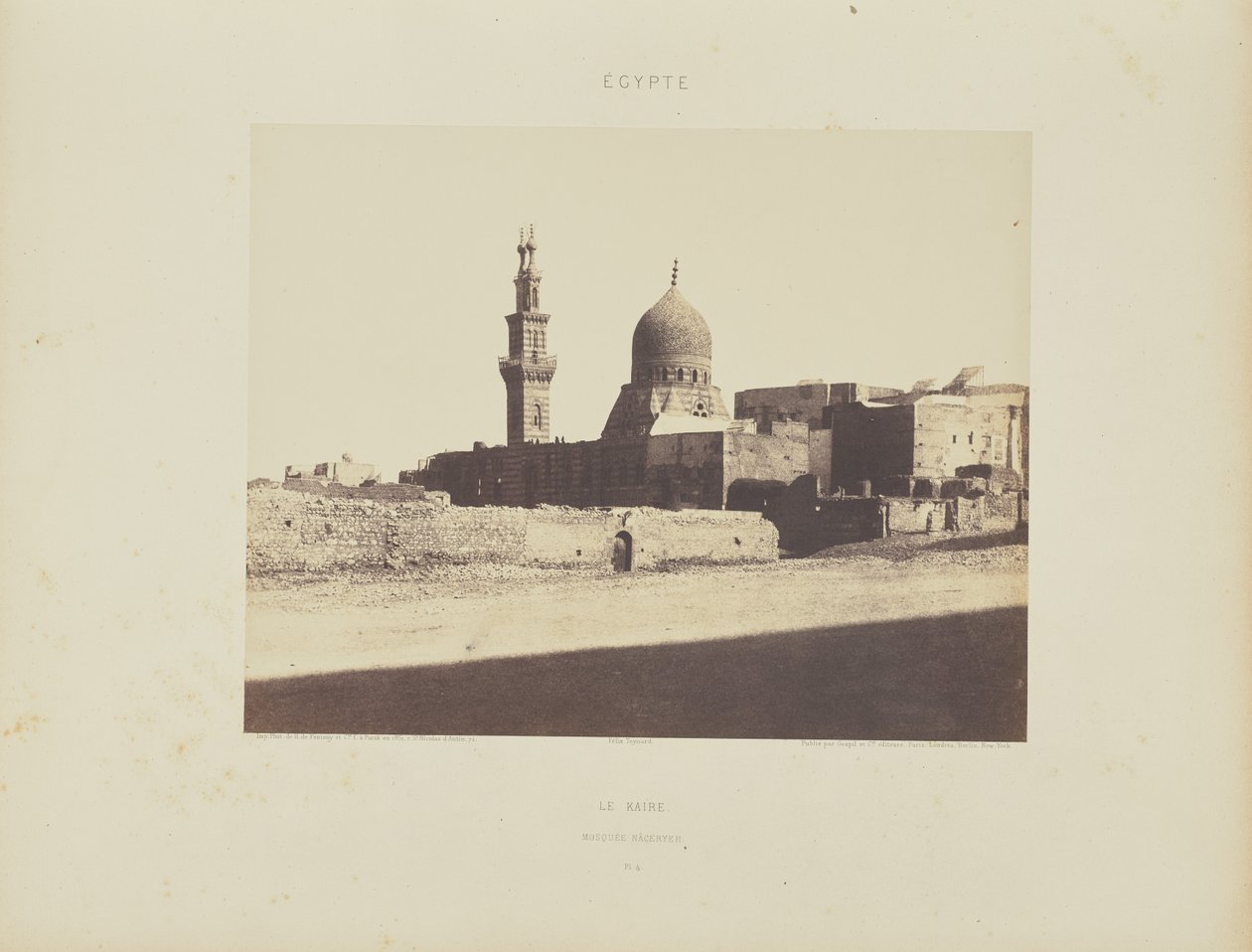Kaire. Mesquita de Nâcéryeh de Félix Teynard