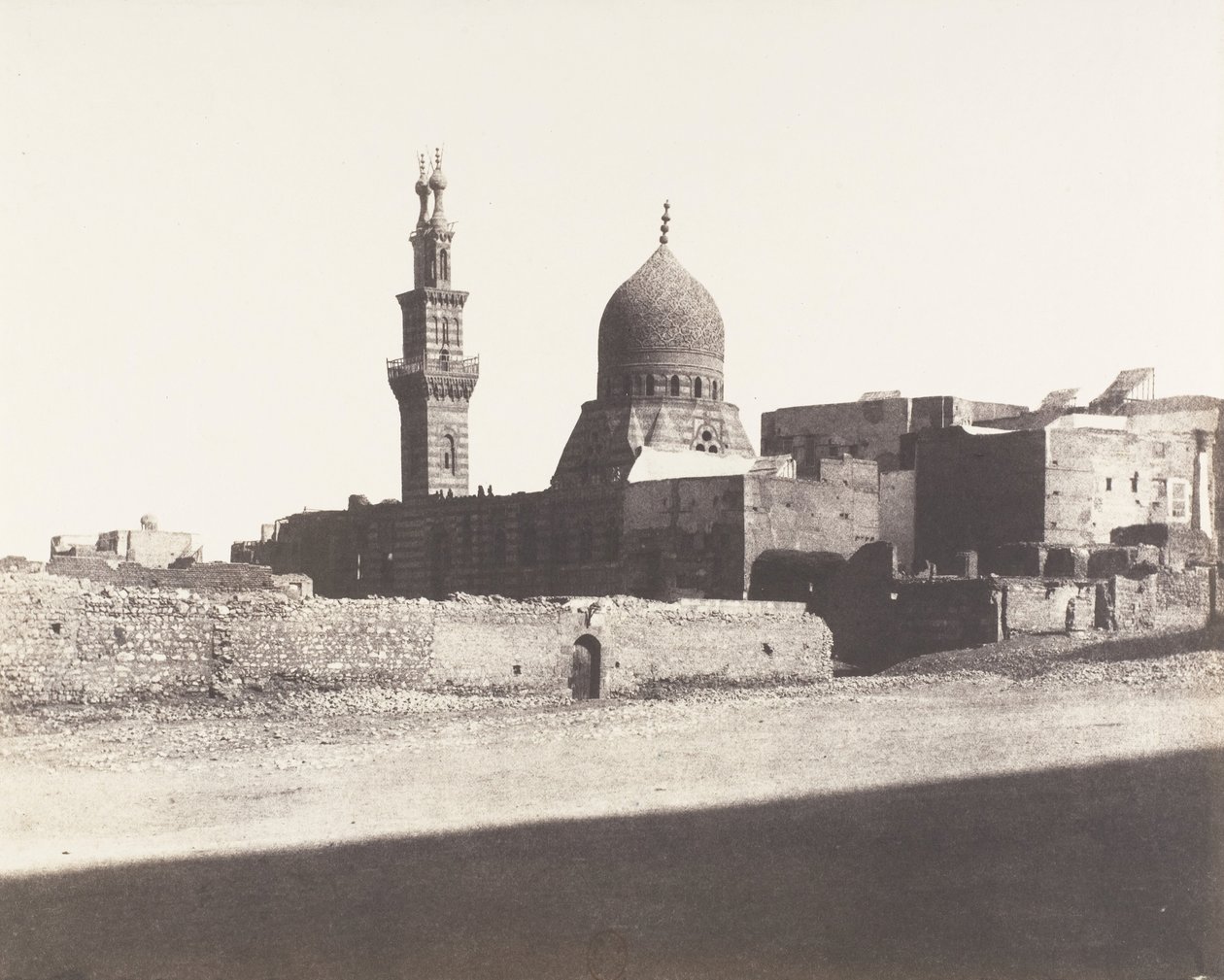 Le Kaire, Mesquita de Nâcéryeh, 1851-52, impresso em 1853-54. de Félix Teynard