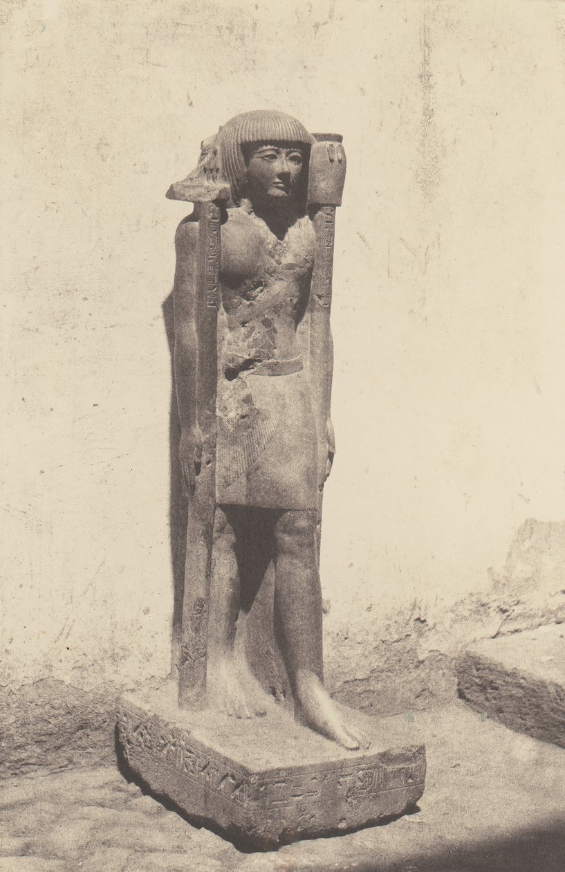 Stout Lycopolis, Estátua Appartenant au Docteur Cuny, 1851-52, impressa em 1853-54. de Félix Teynard