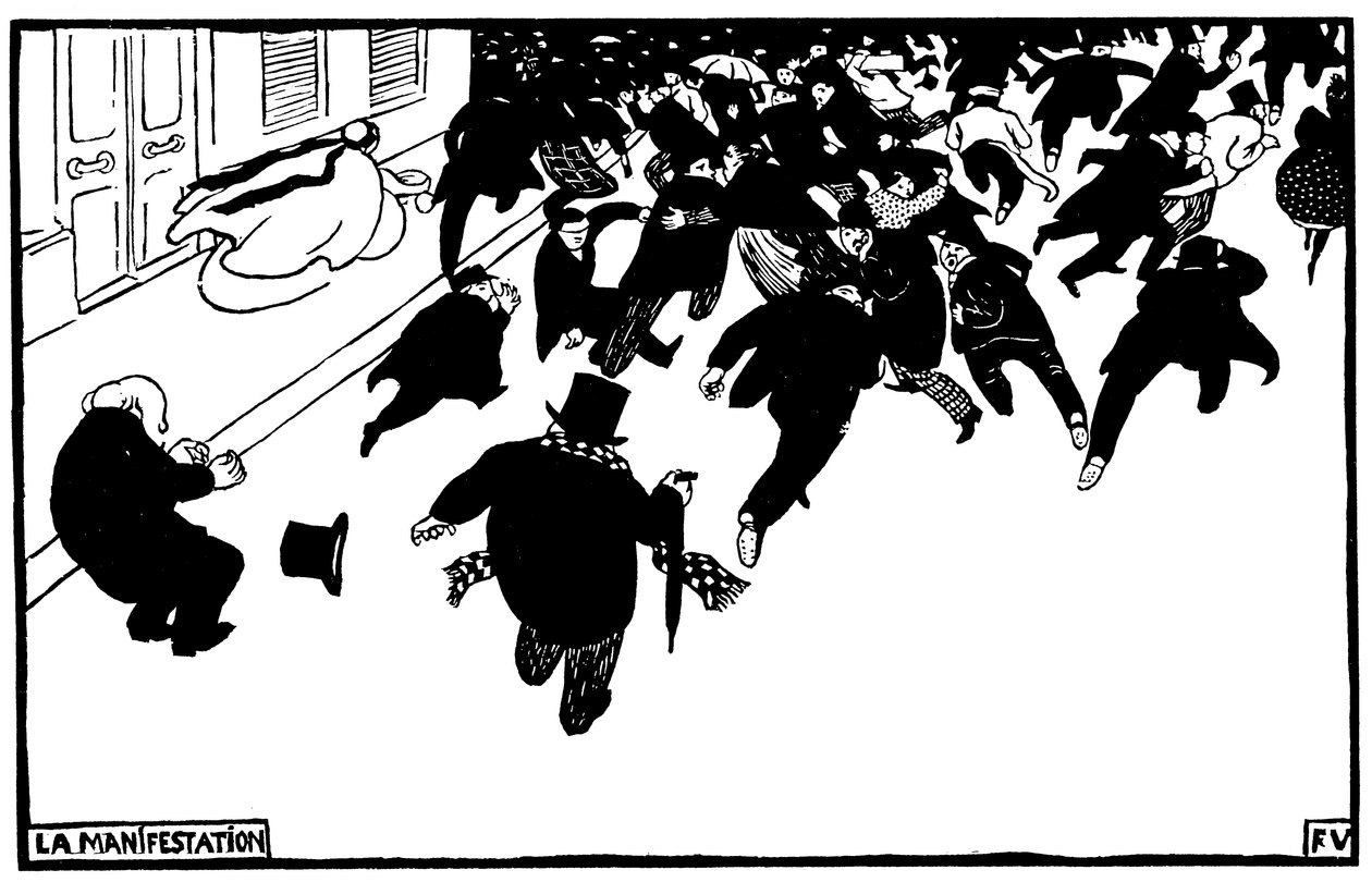 Francês: La manifestation de Félix Valloton