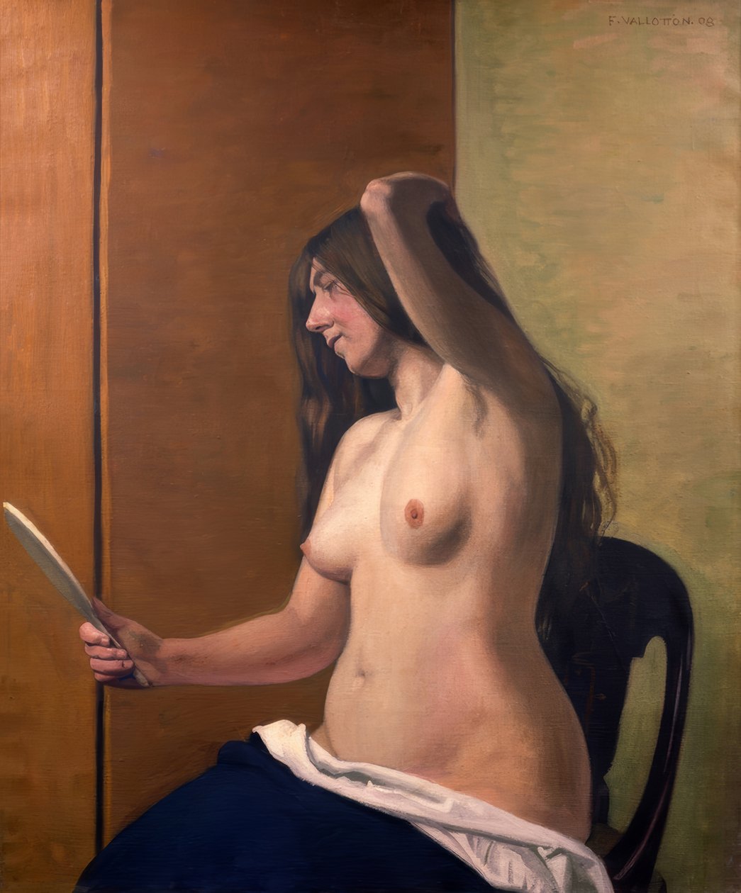 Nu com espelho de Félix Vallotton