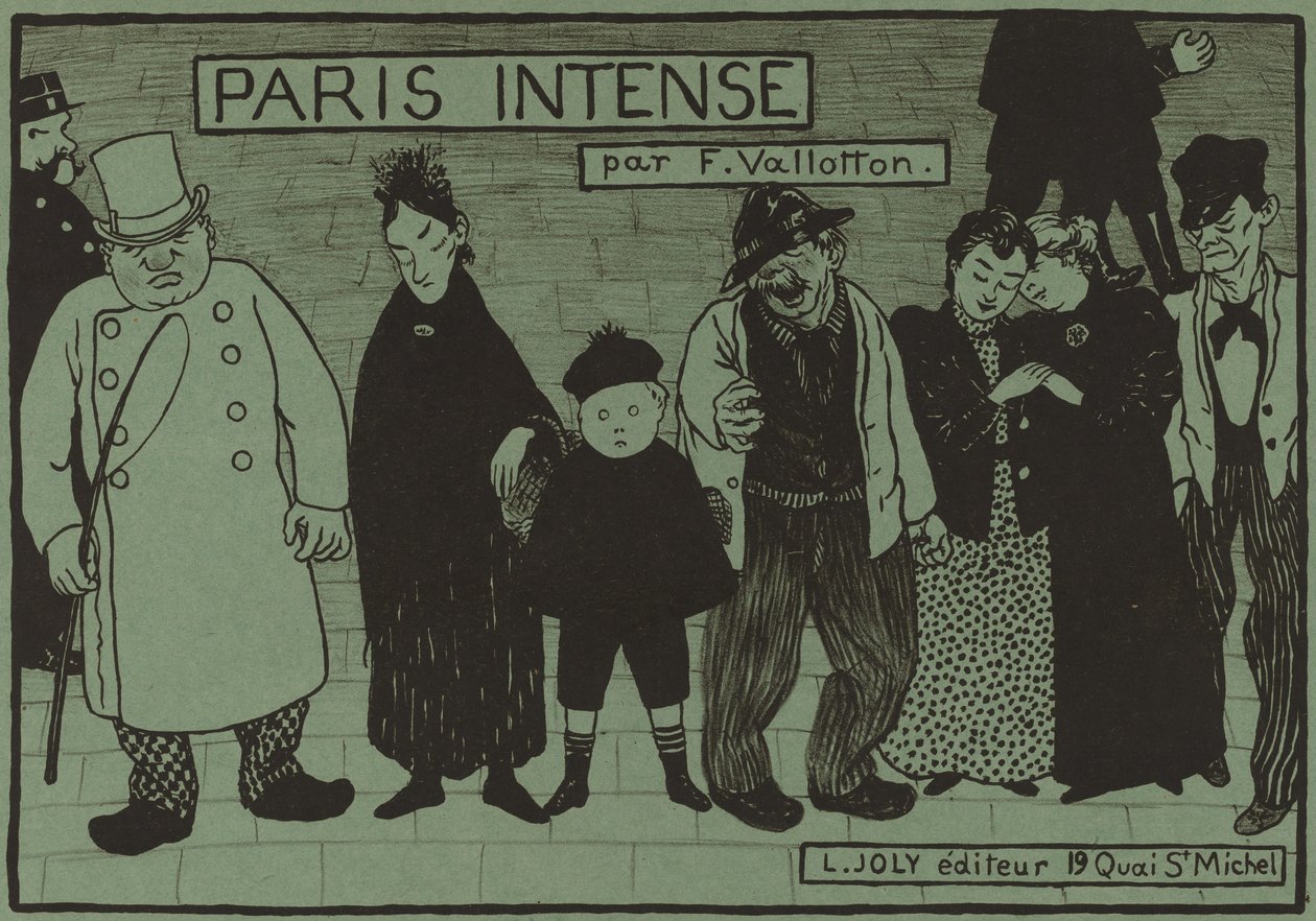 Capa do álbum "Paris Intense" de Félix Vallotton