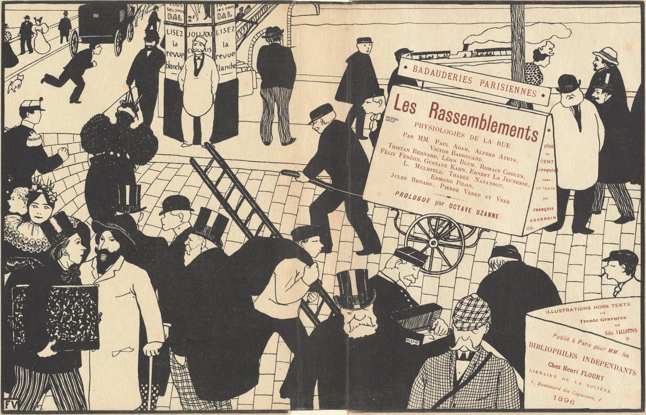 Capa do livro "Les Rassemblements" de Félix Vallotton