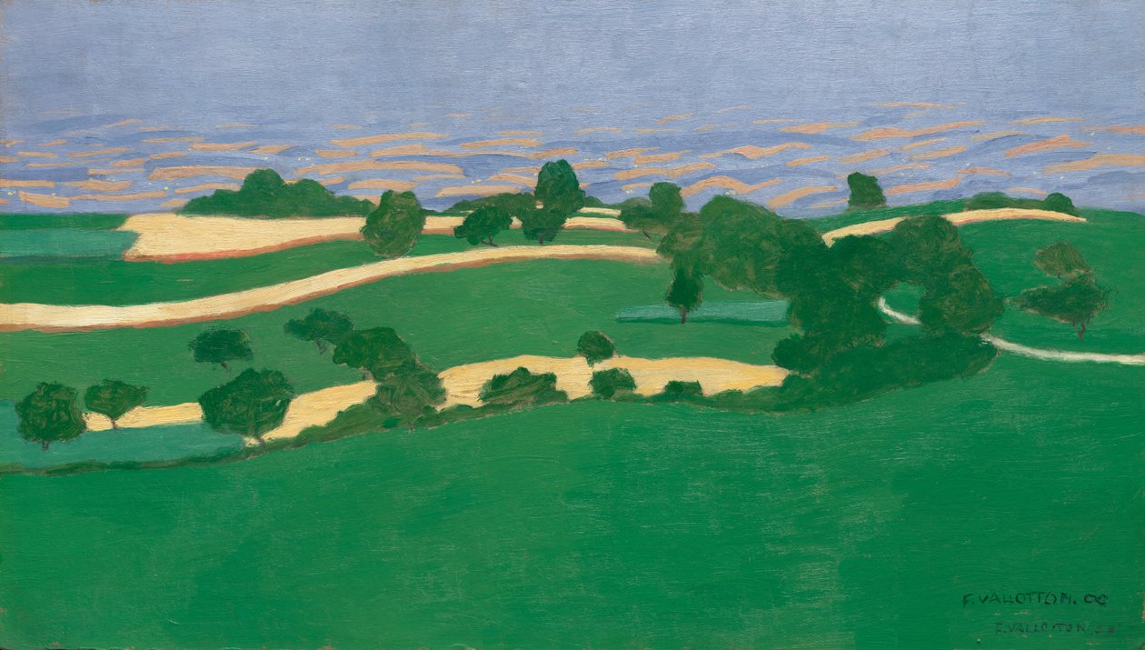 Campos de milho de Félix Vallotton