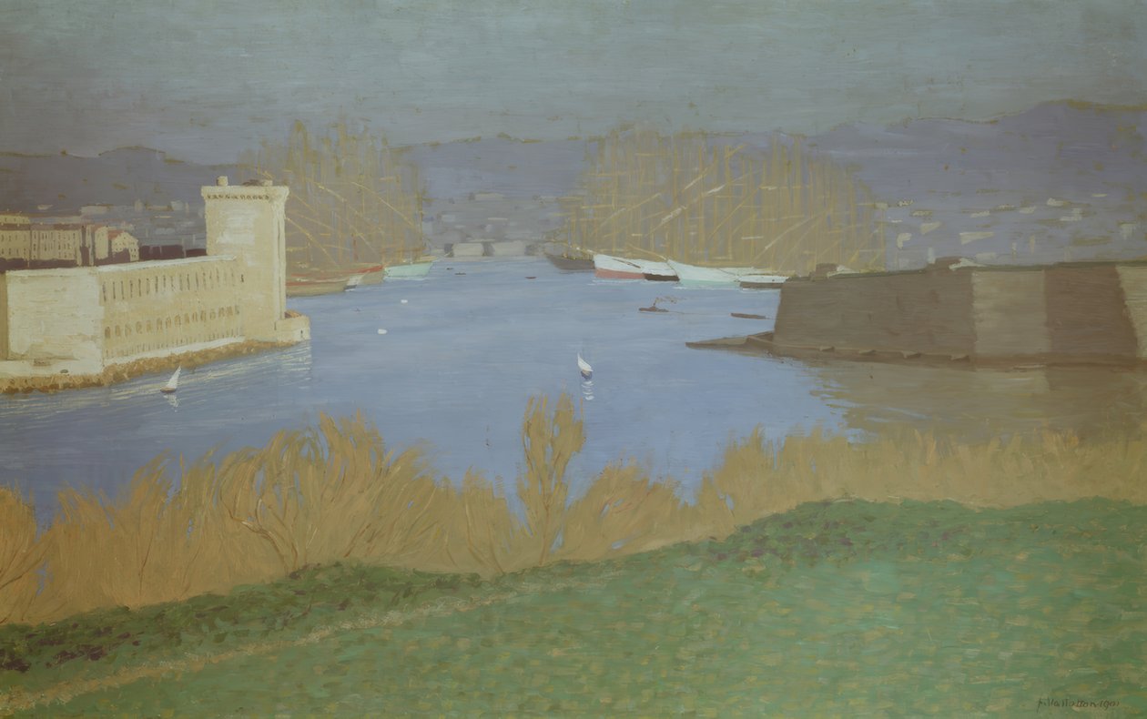 O porto de Marselha de Félix Vallotton