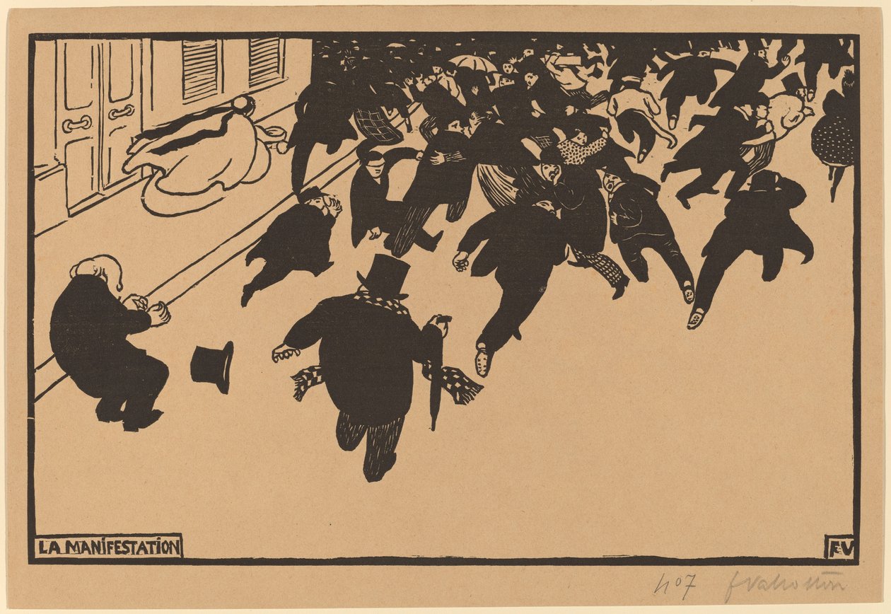 La Manifestation (A Demonstração) de Félix Vallotton