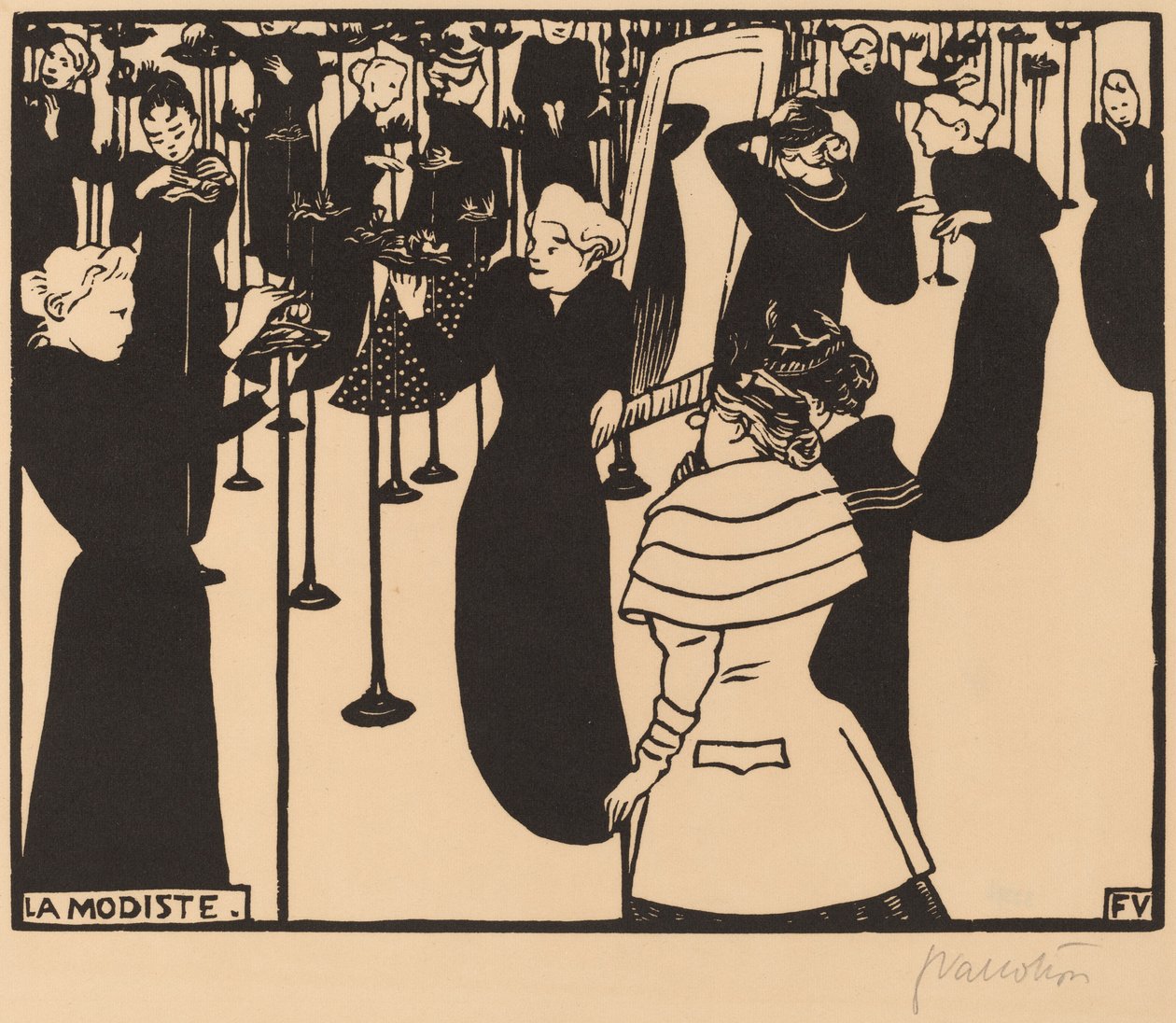 O chapeleiro de Félix Vallotton