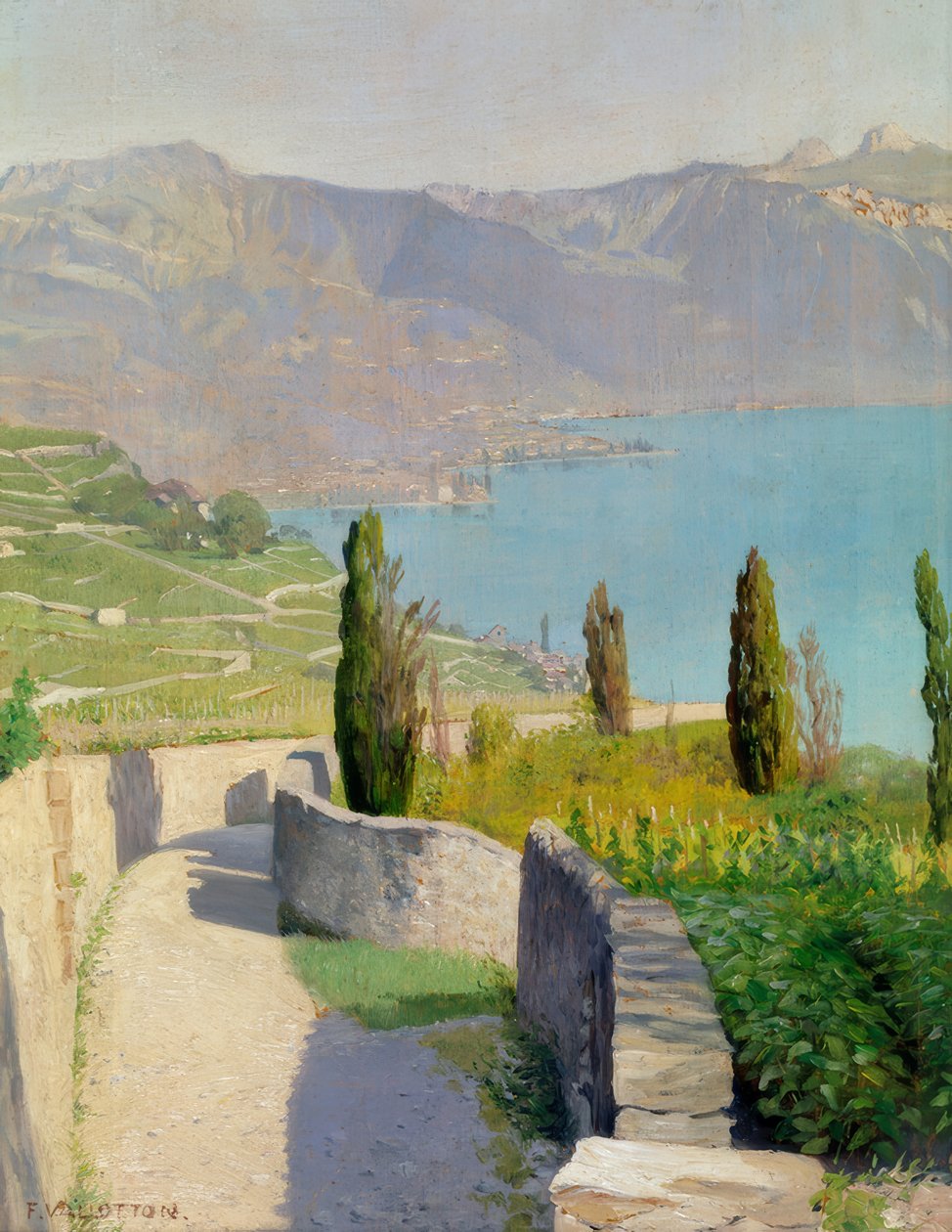 Paisagem junto ao lago de Chexbres de Félix Vallotton