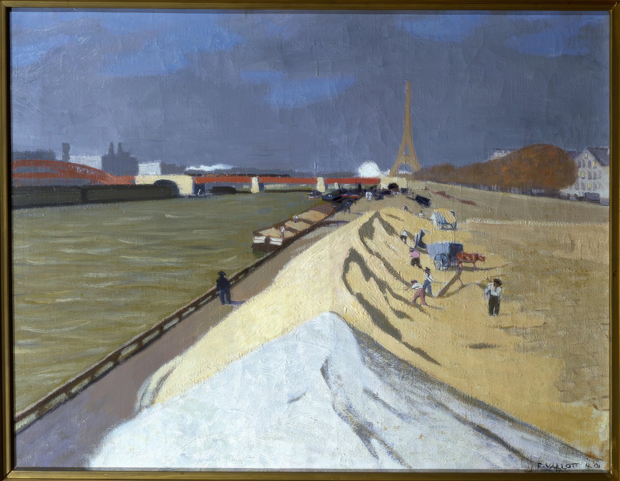Pilha de areia branca (margens do Sena) de Félix Vallotton