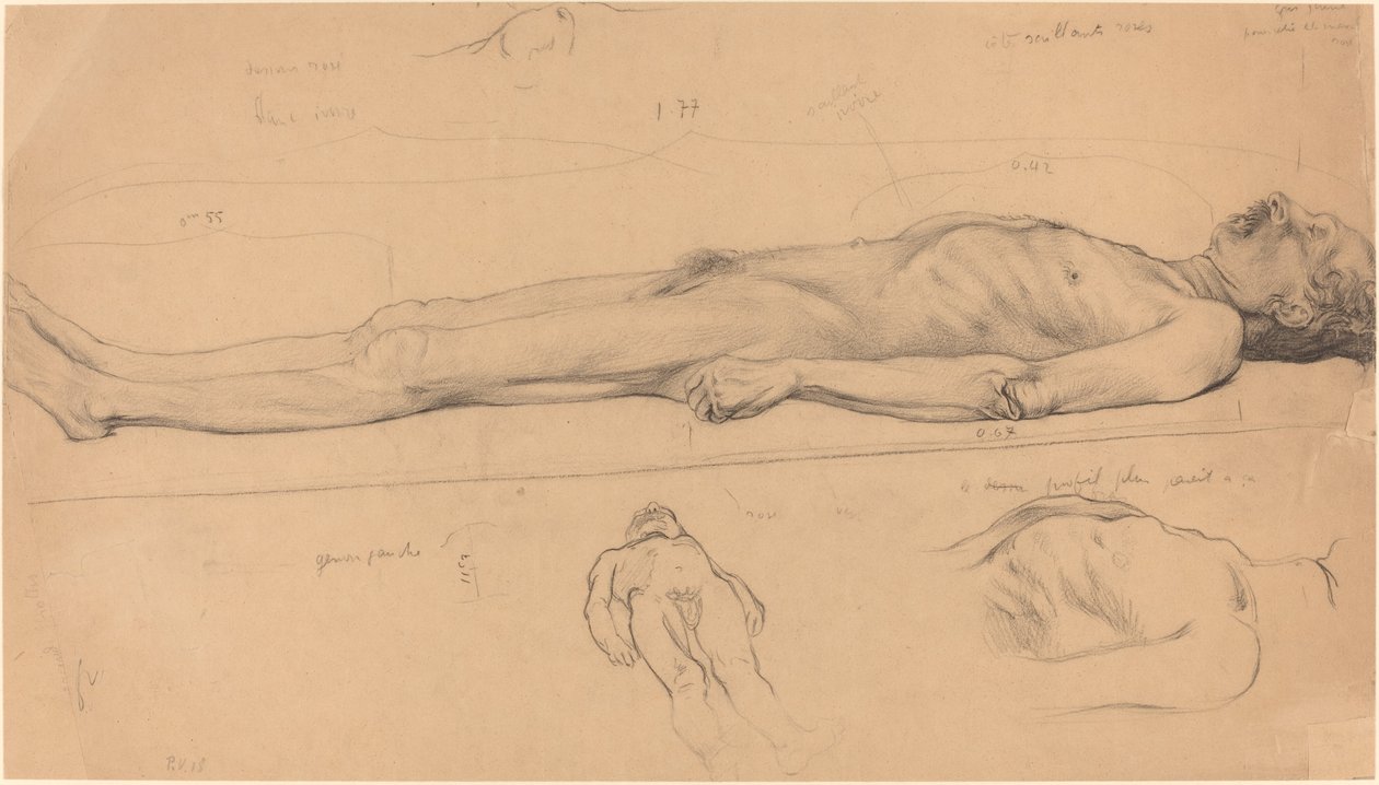 O Cadáver (Estudo para o Cristo Morto) de Félix Vallotton